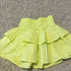 Crewcuts cotton ruffle skirt with ruched waist size xs